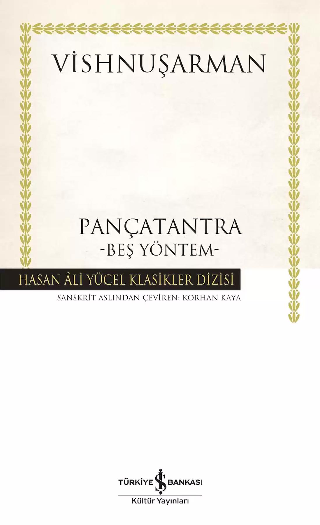 Pançatantra – Beş Yöntem