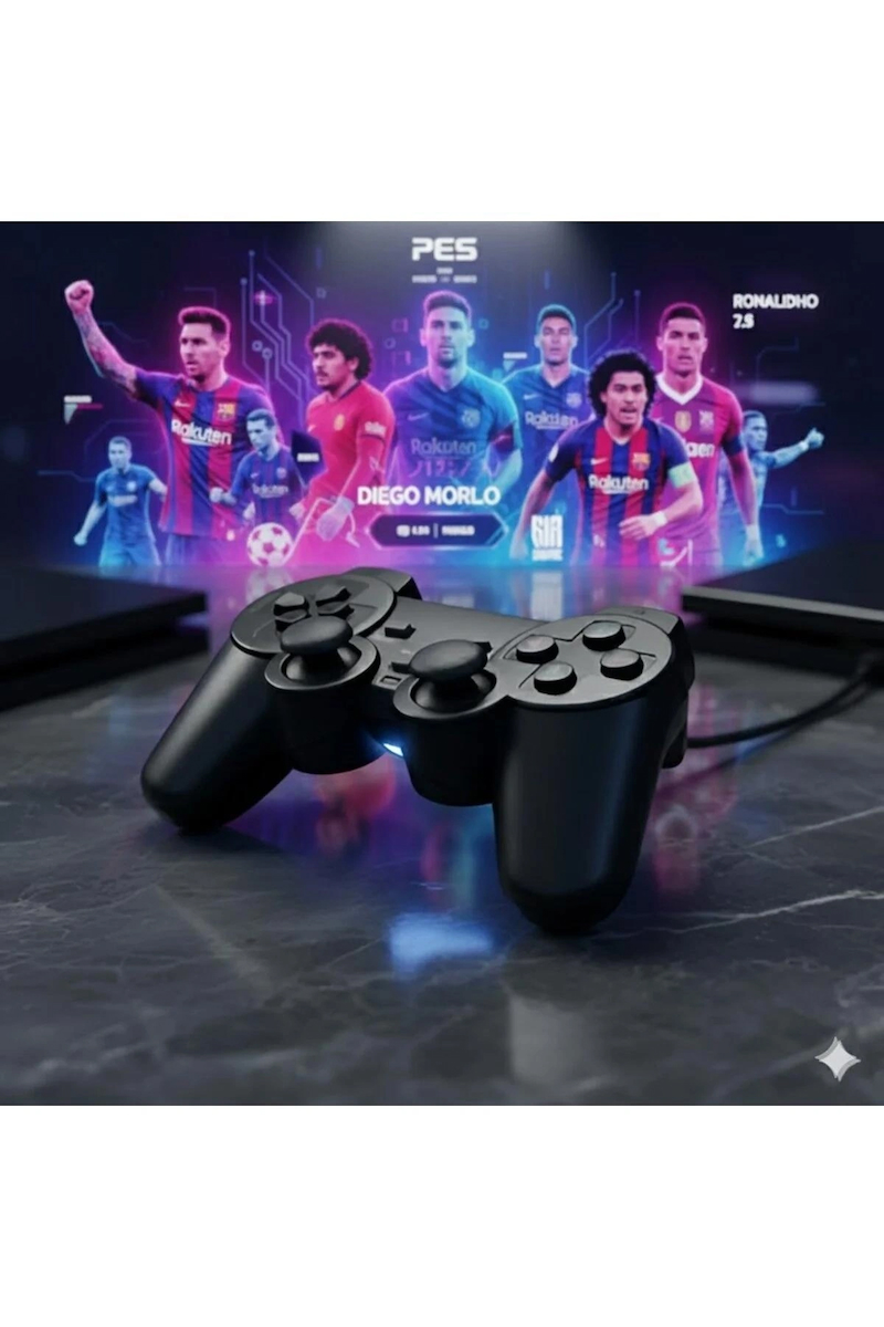 SP-208 USB Gamepad – PC/Laptop İçin Ergonomik & Titreşimli Oyun Kolu