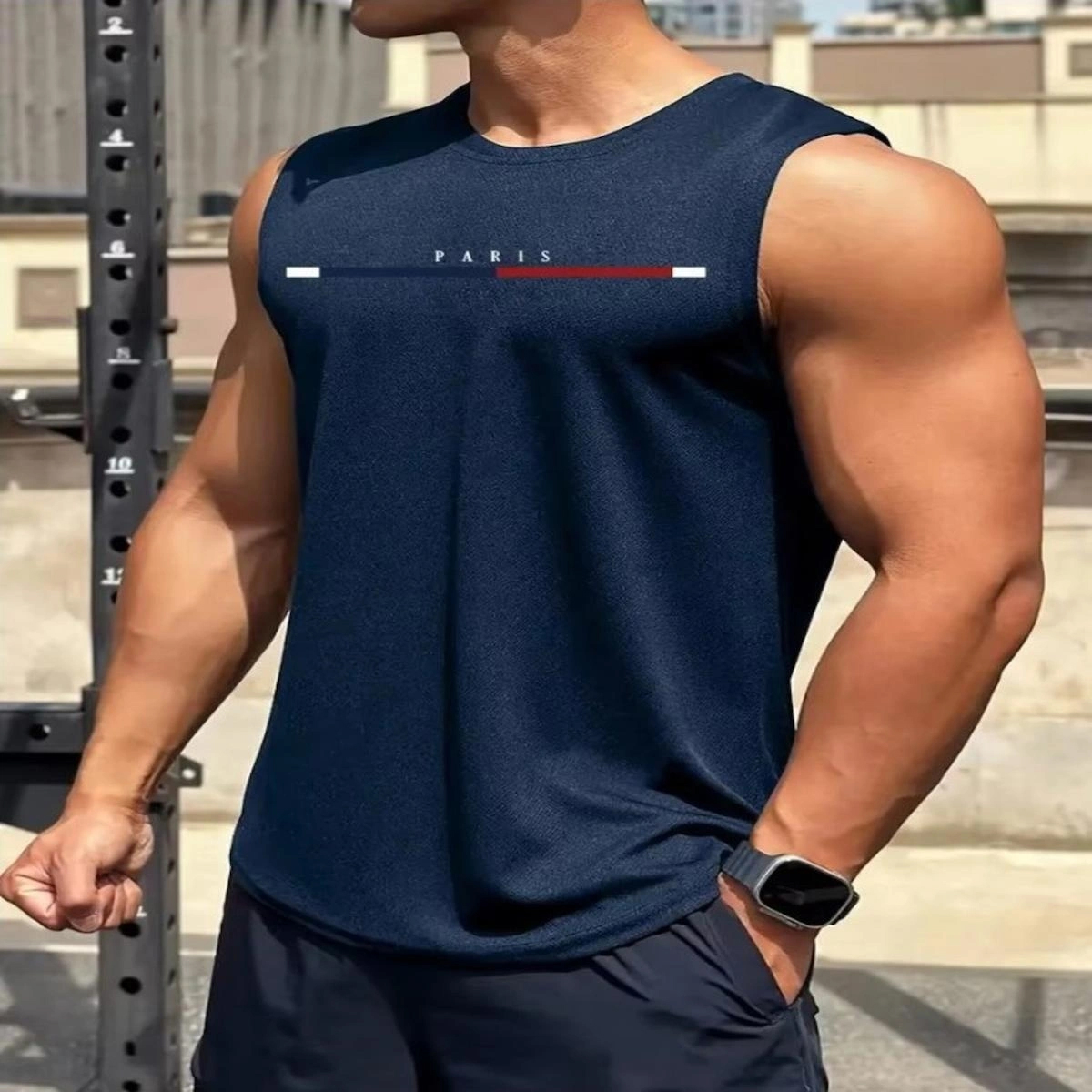 Günlük Erkek Spor Kolsuz T-shirt