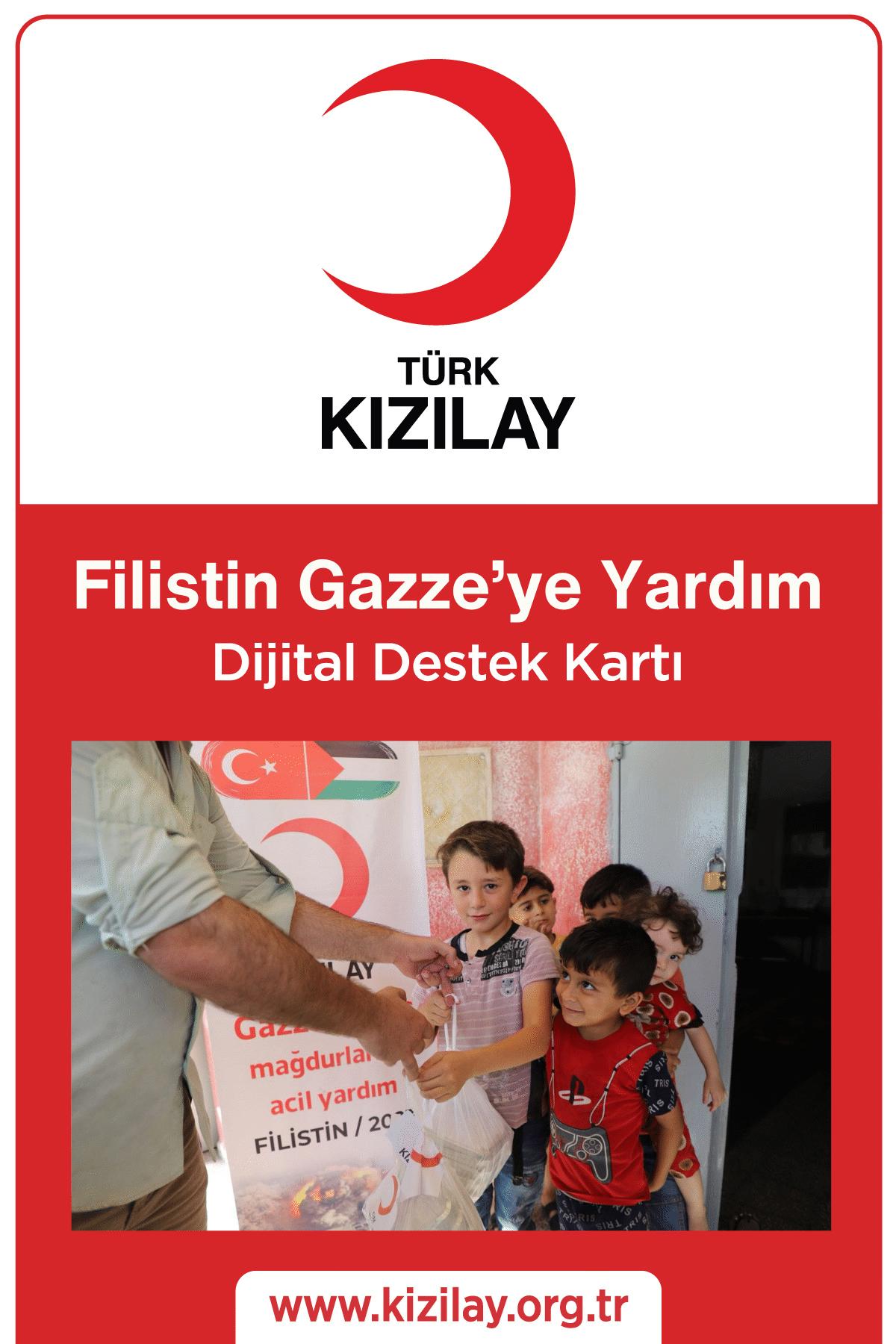 Filistin Gazze'ye Yardım Kartı 250 TL