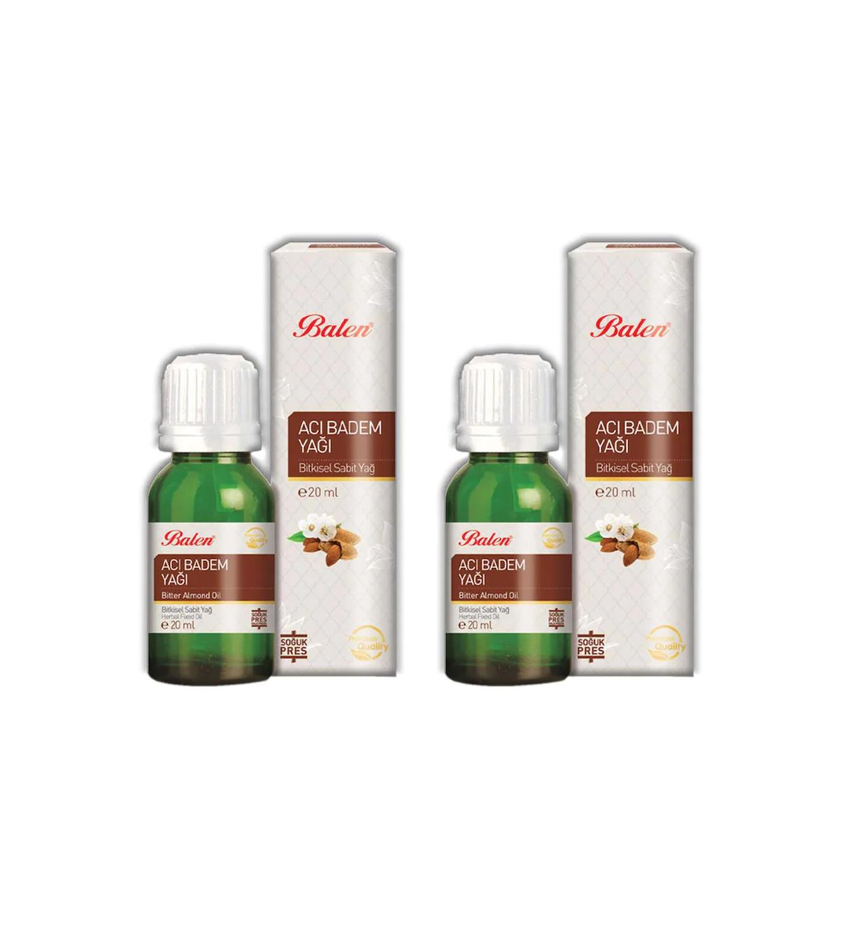 Balen Acı Badem Yağı 20 Ml - 2 Adet