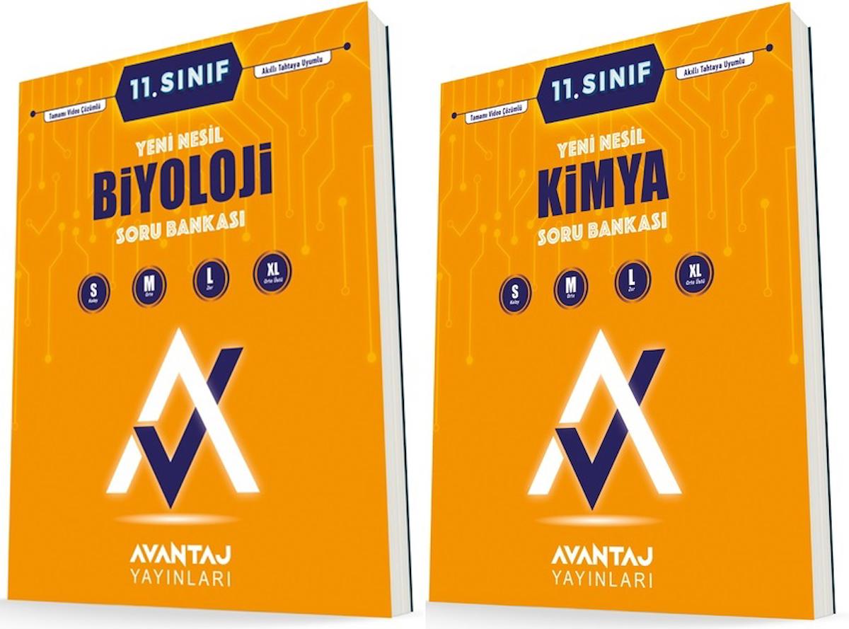 Avantaj 11. Sınıf Kimya + Biyoloji Soru Bankası Seti 2 Kitap 2023