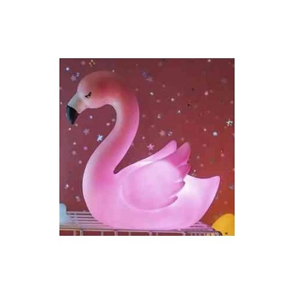 Mobgif LED Işıklı Silikon Flamingo Masa Lambası Gece Lambası