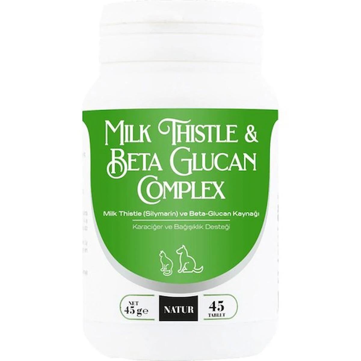 NaturMilk Thistle & Beta - Glucan Complex Destekleyici 45 Tablet 