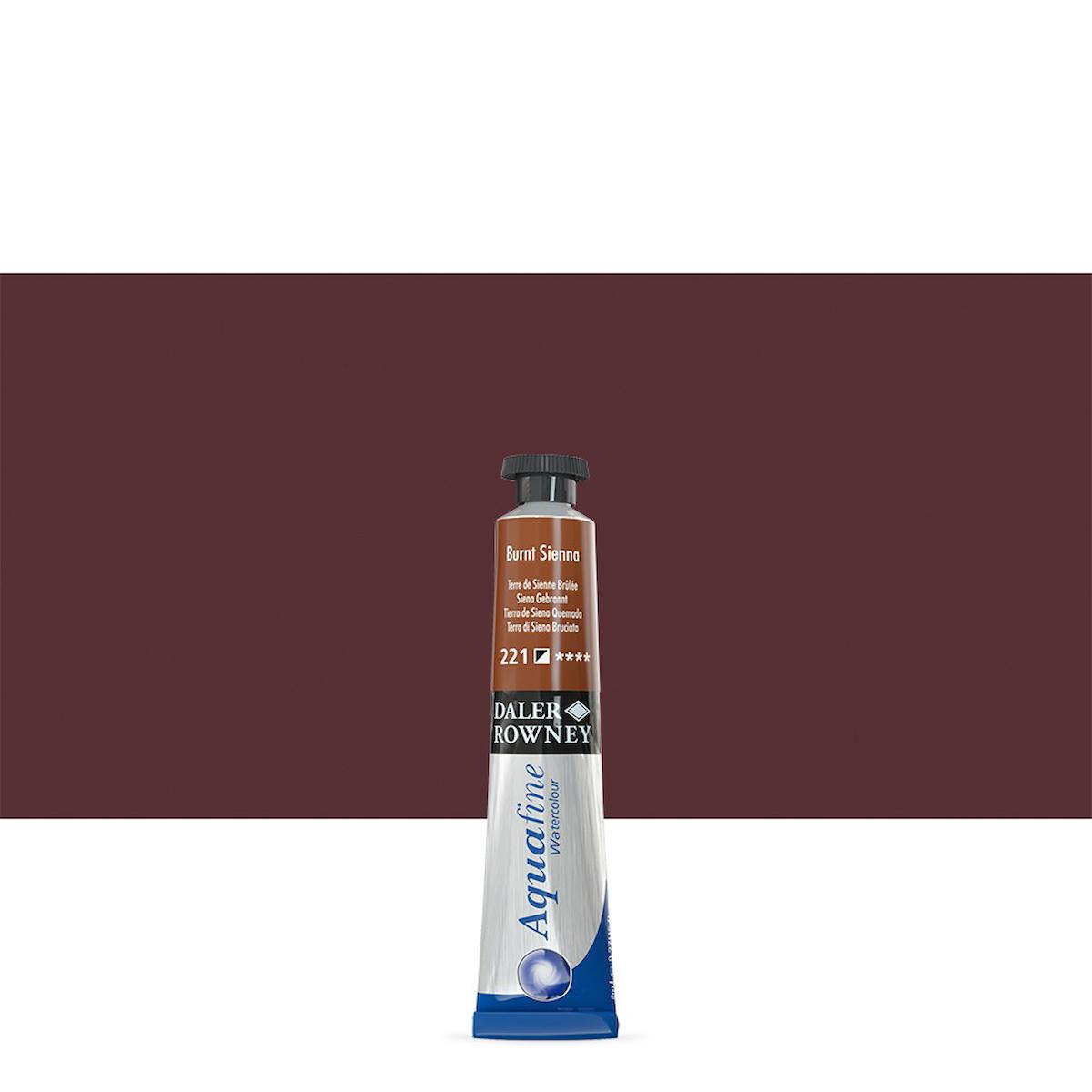 Daler Rowney Aquafine Tüp Suluboya 8ml N:221 Burnt Sienna