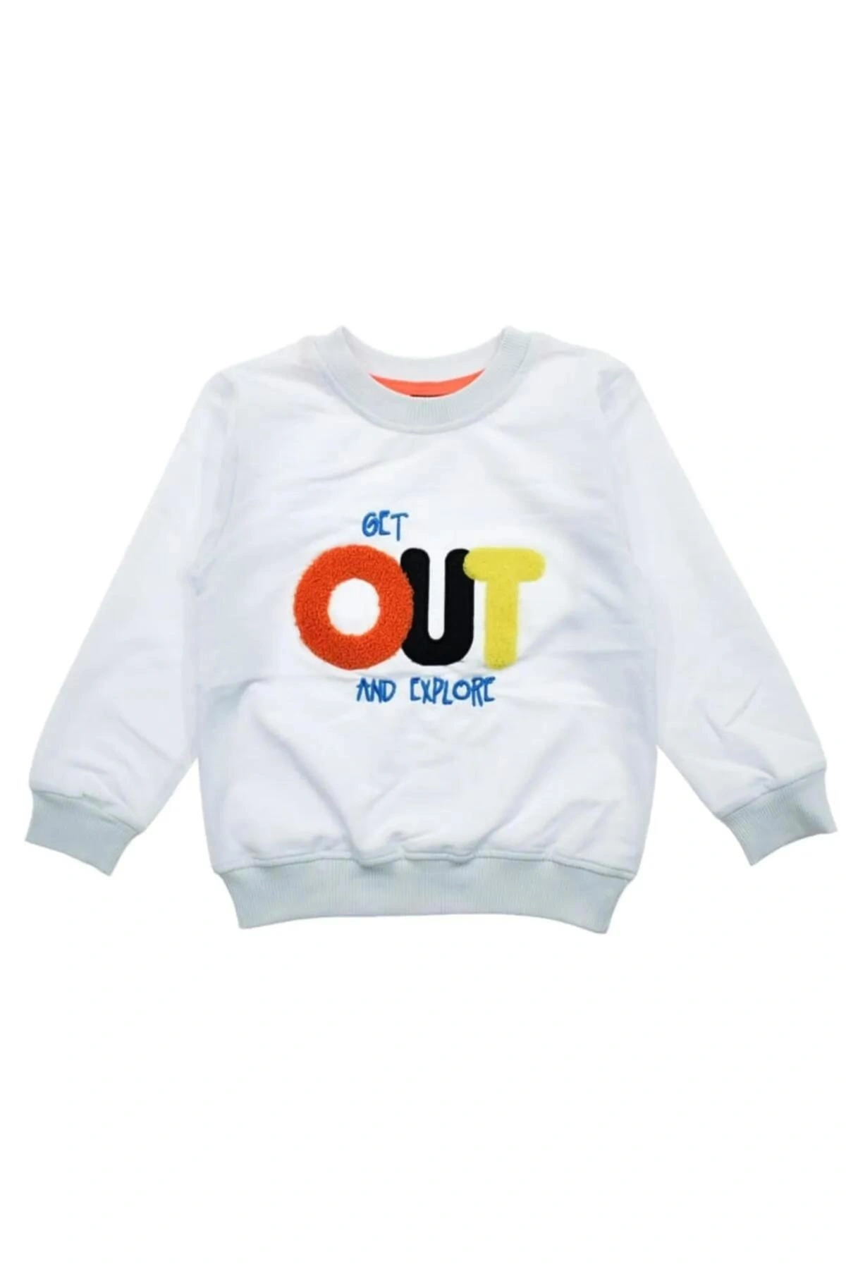 Out Baskılı Erkek Çocuk Sweatshirt