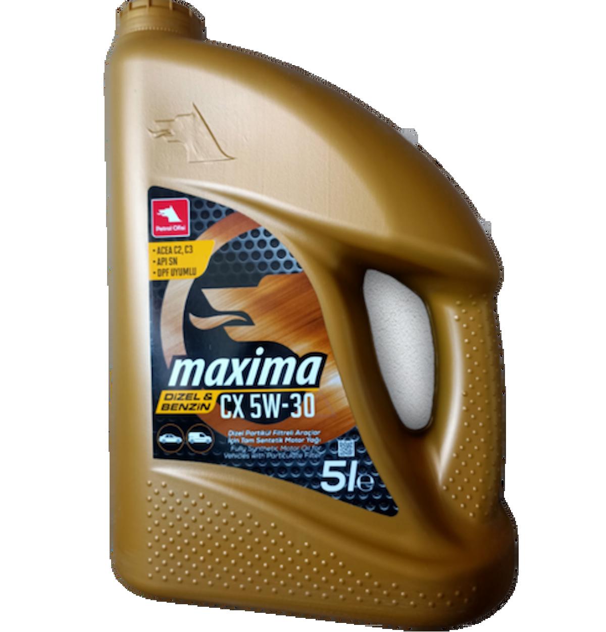Petrol Ofisi Maxima Cx 5W-30 Tam Sentetik Motor Yağı 5L Fiyatları ve ...