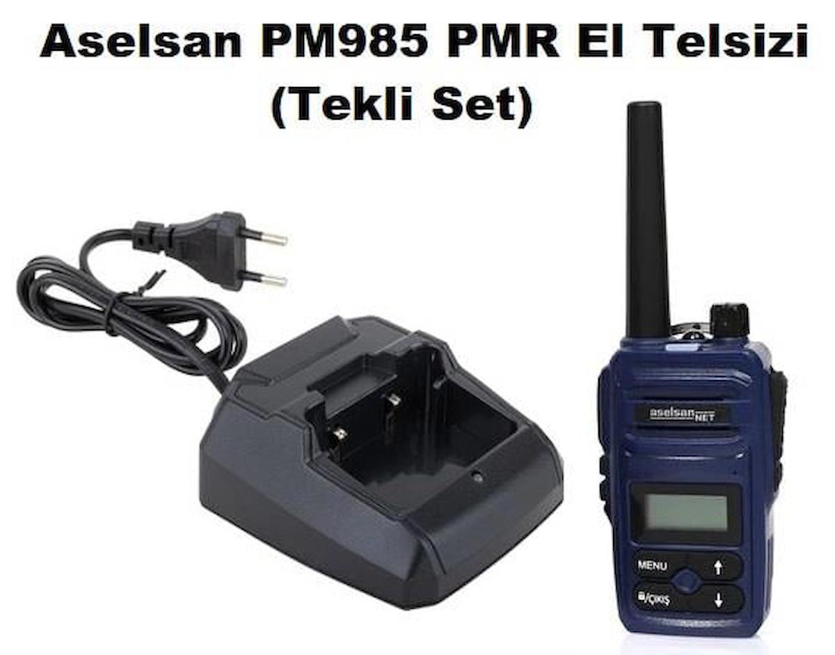 Aselsan PM985 12Km Açık Alan Mesafeli Pmr El Telsizi (Tekli Set)