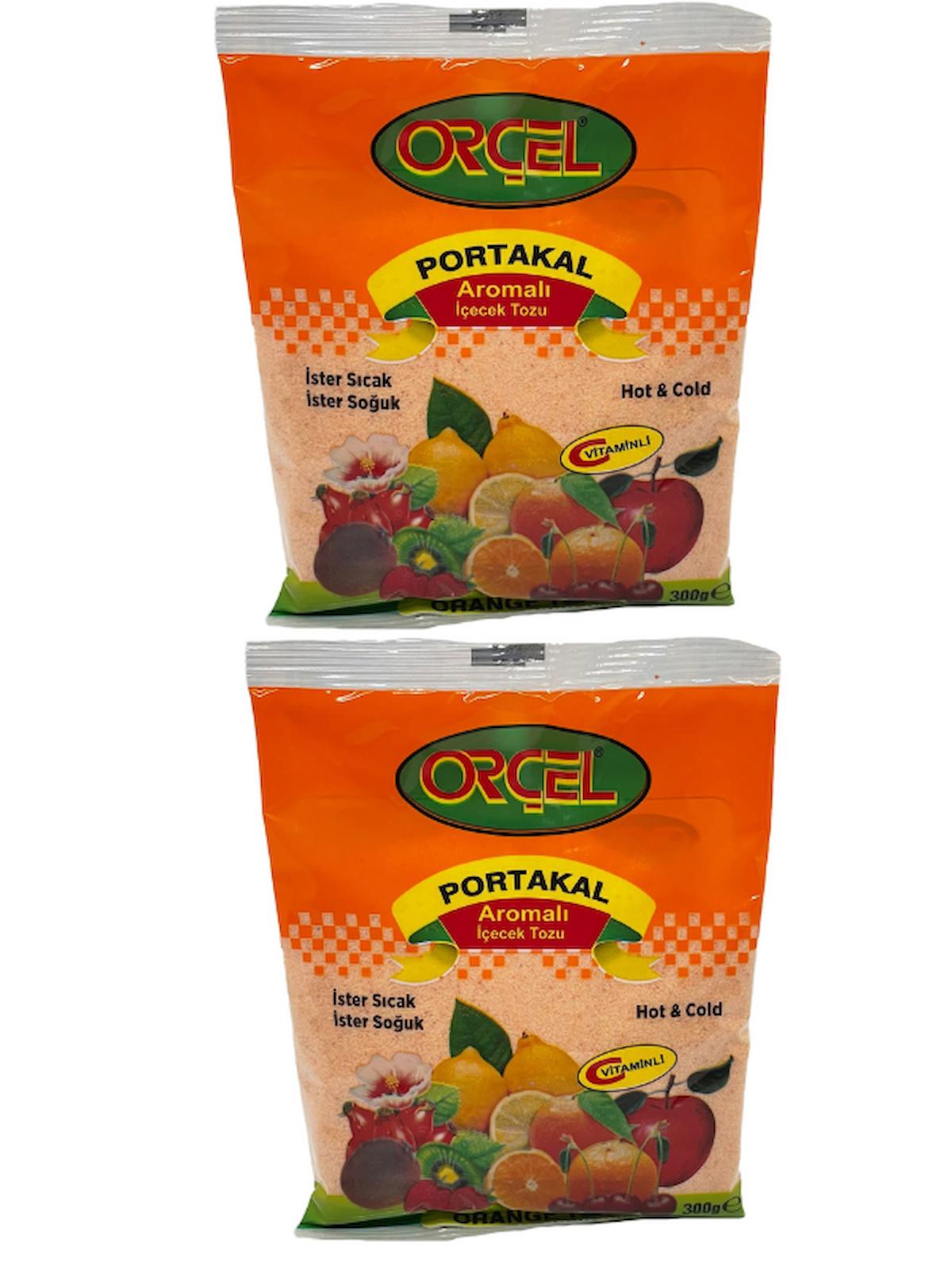 Orçel Portakal Aromalı İçecek Tozu Oralet Çay 300gr.x 2 Adet