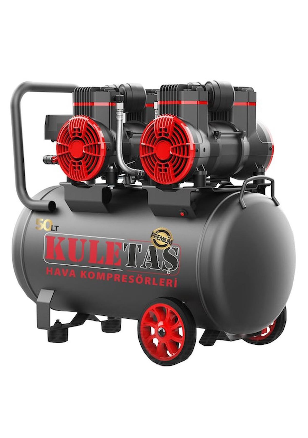 Kuletaş Premium 4 HP 8 Bar Sessiz Yağsız Hava Kompresörü 50 L