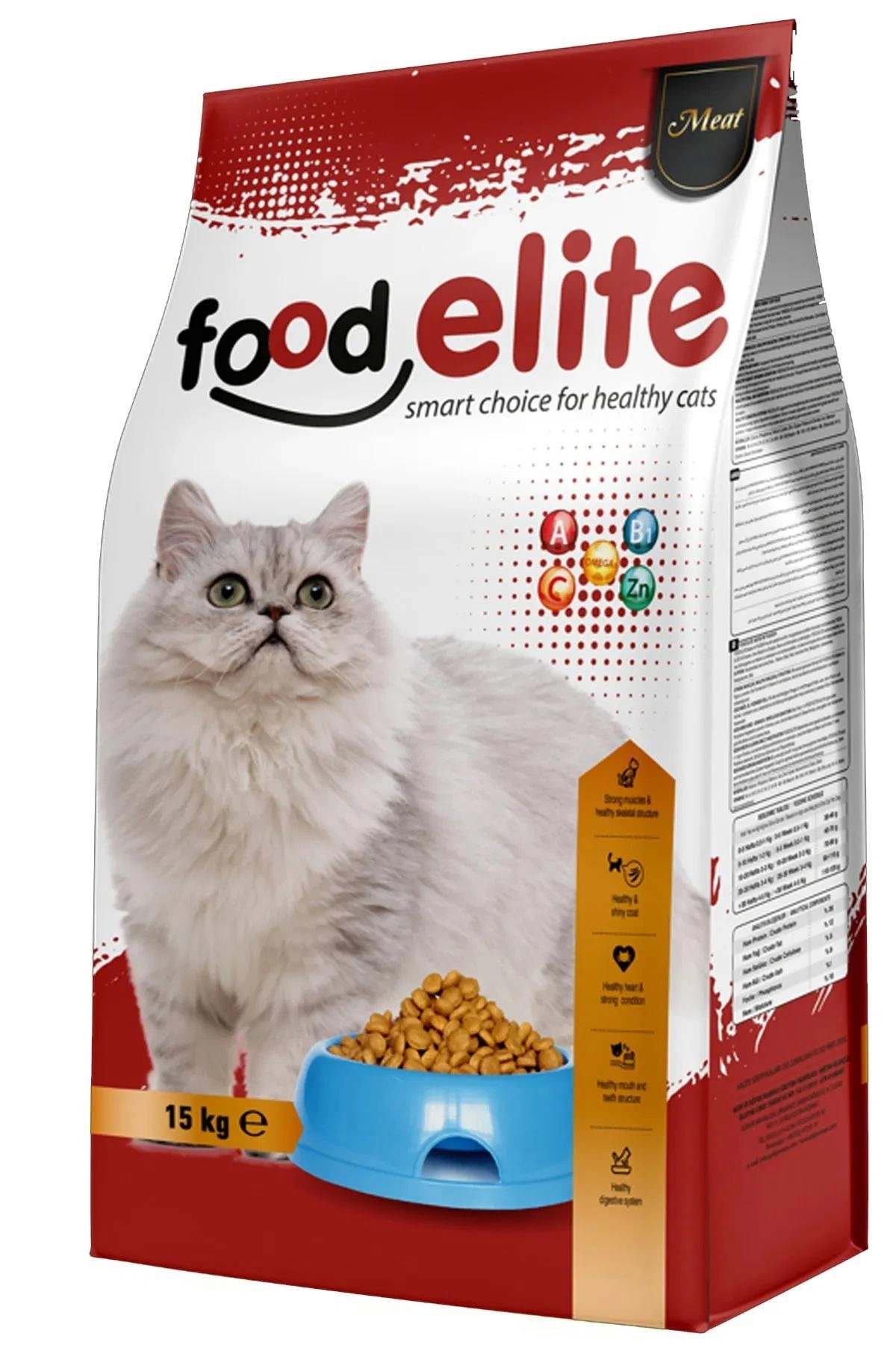 Food Elite Sığır Etli Yetişkin Kedi Kuru Maması 15 Kg.