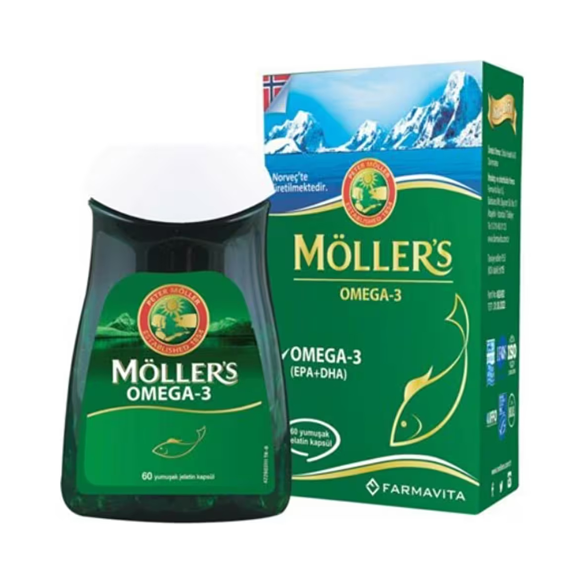 Möller's Omega 3 Balık Yağı 60 Kapsül x 2 Adet