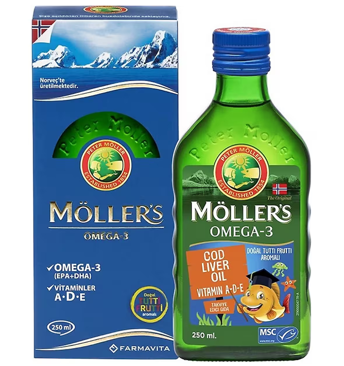 Möller's Omega 3 Balık Yağı Tutti Frutti Aromalı x 2 Adet