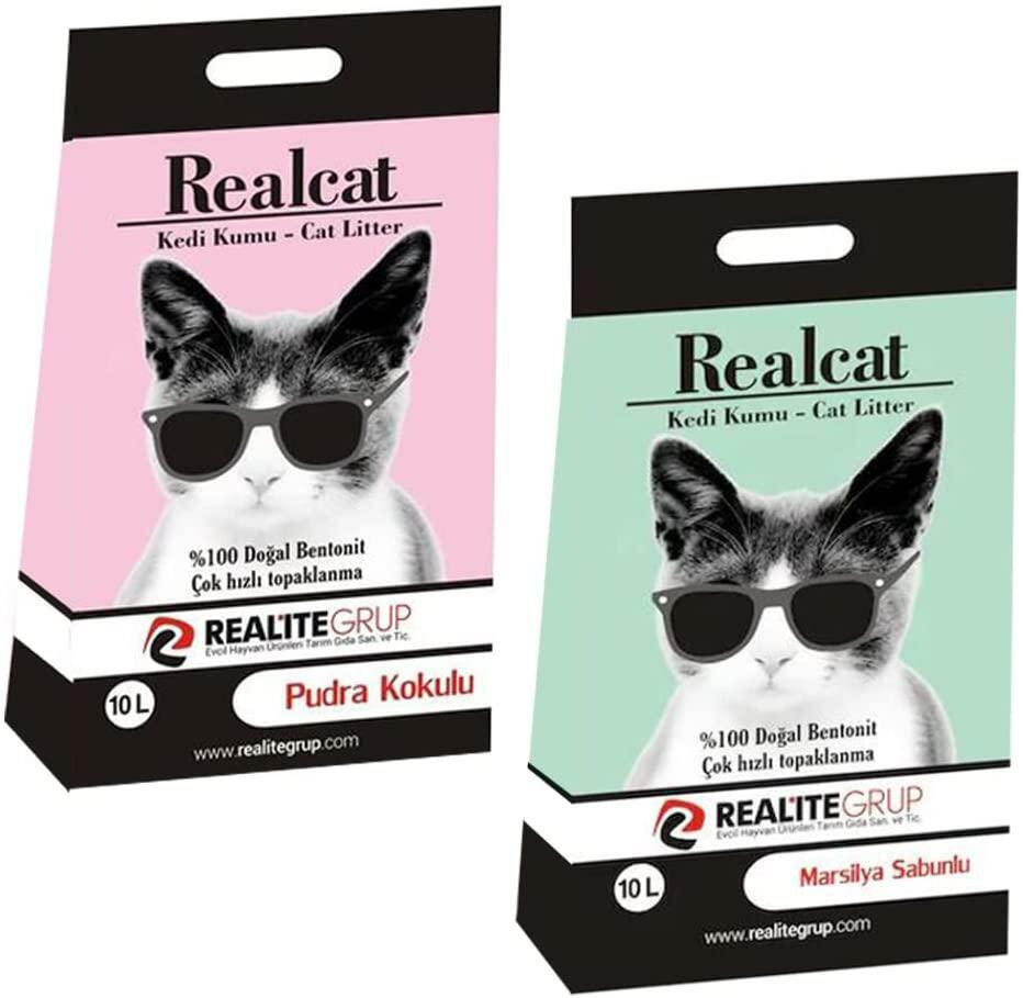 Realcat Bentonit Kedi Kumu (2x10L)…