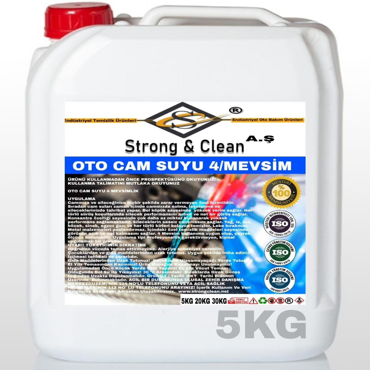 Oto Cam Suyu 5 Kg / 4 Mevsim