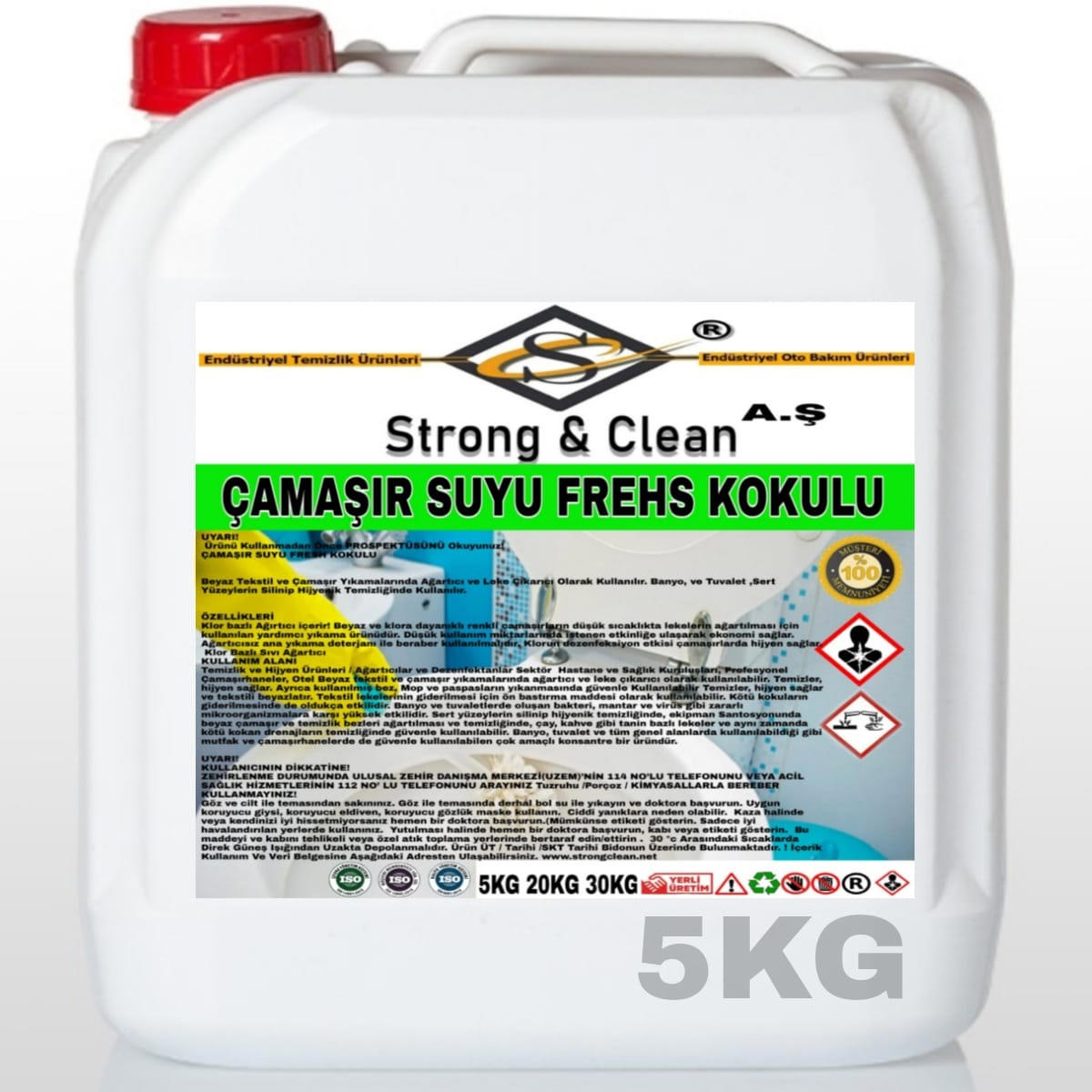 Çamaşır Suyu Fresh Kokulu 5 Kg