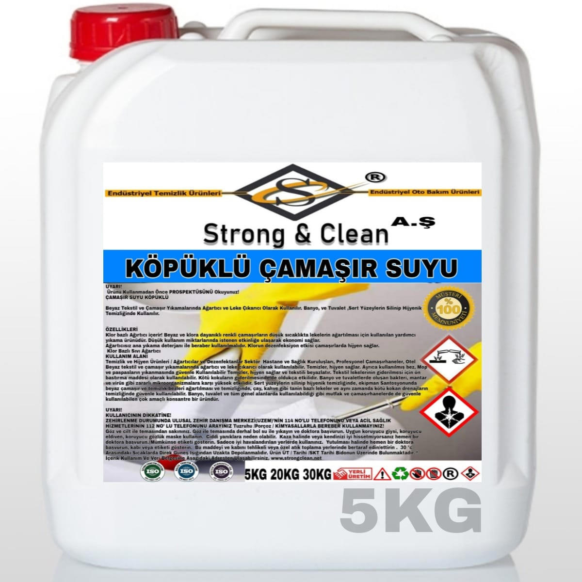 Çamaşır Suyu Köpüklü 5 Kg