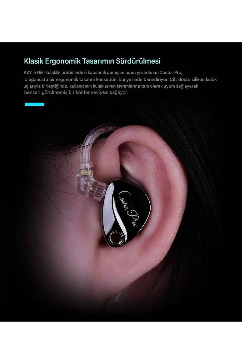 Kz Castor Pro Harman Versiyon 2dd Iem Kulak Içi Kulaklık Mikrofonlu