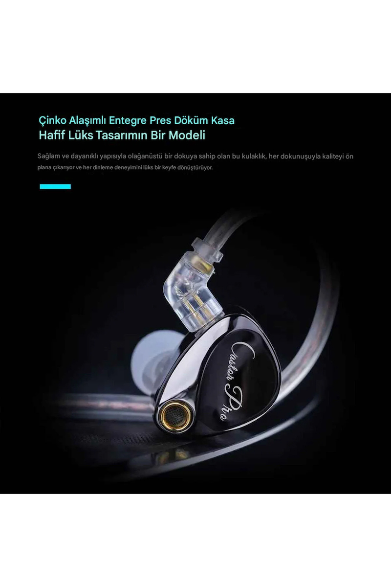 Kz Castor Pro Bass Versiyon 2dd Iem Kulak Içi Kulaklık Mikrofonlu
