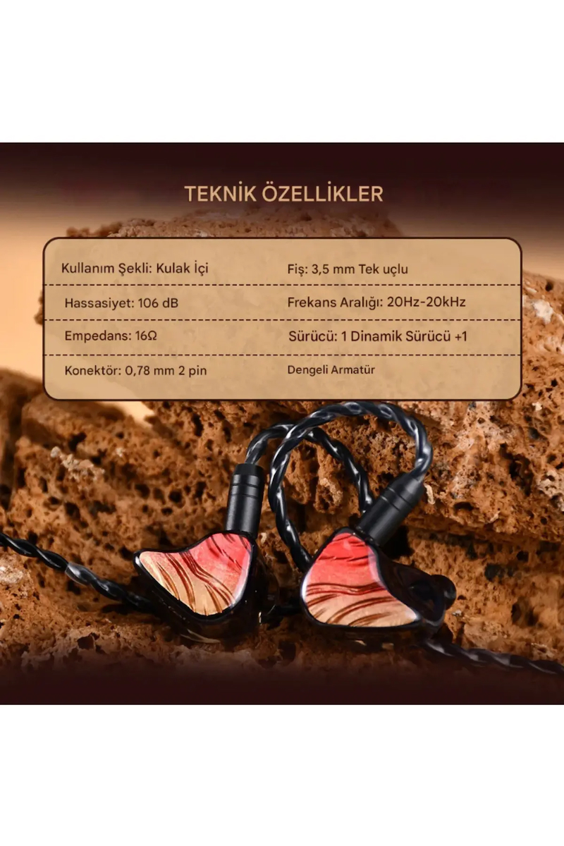Kinera Celest IgniteX Beast 1 DD + 1 BA İem Kulak içi Kulaklık 3.5mm Mikrofonsuz