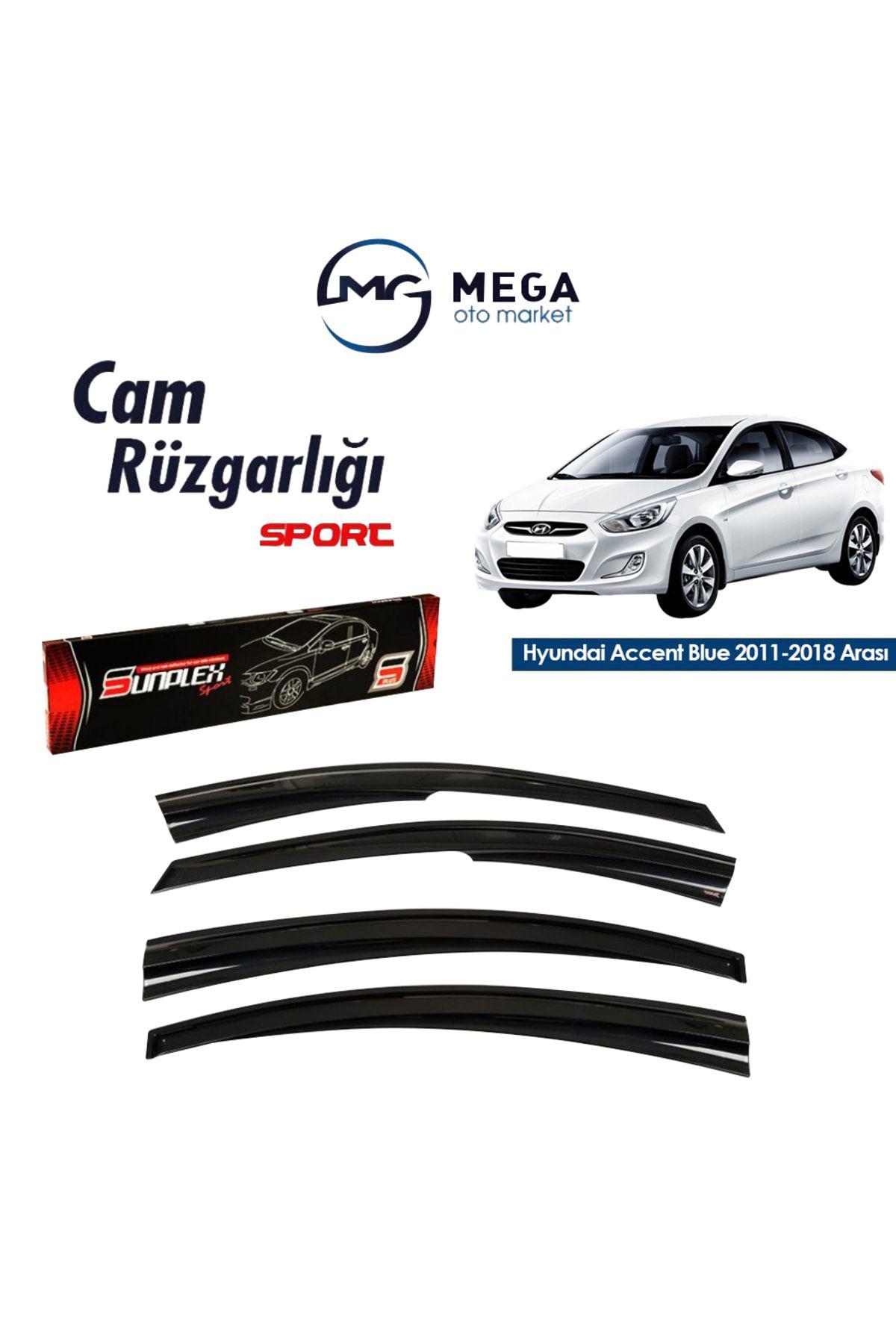 Hyundai Accent Blue 2011-2018 Arası Mugen Tip Cam Rüzgarlık Sunplex