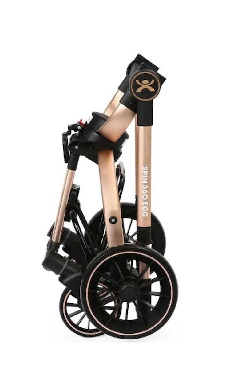 Yoyko Spin 360 Derece Dönebilen Bebek Arabası Siyah Rose Kasa