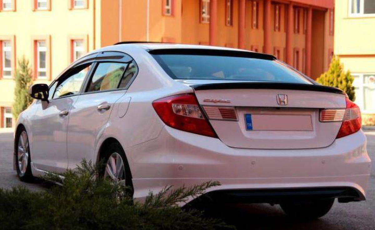 Honda Civic Fb7 2012-2015 Araca Özel Oem Spoiler Pianoblack 