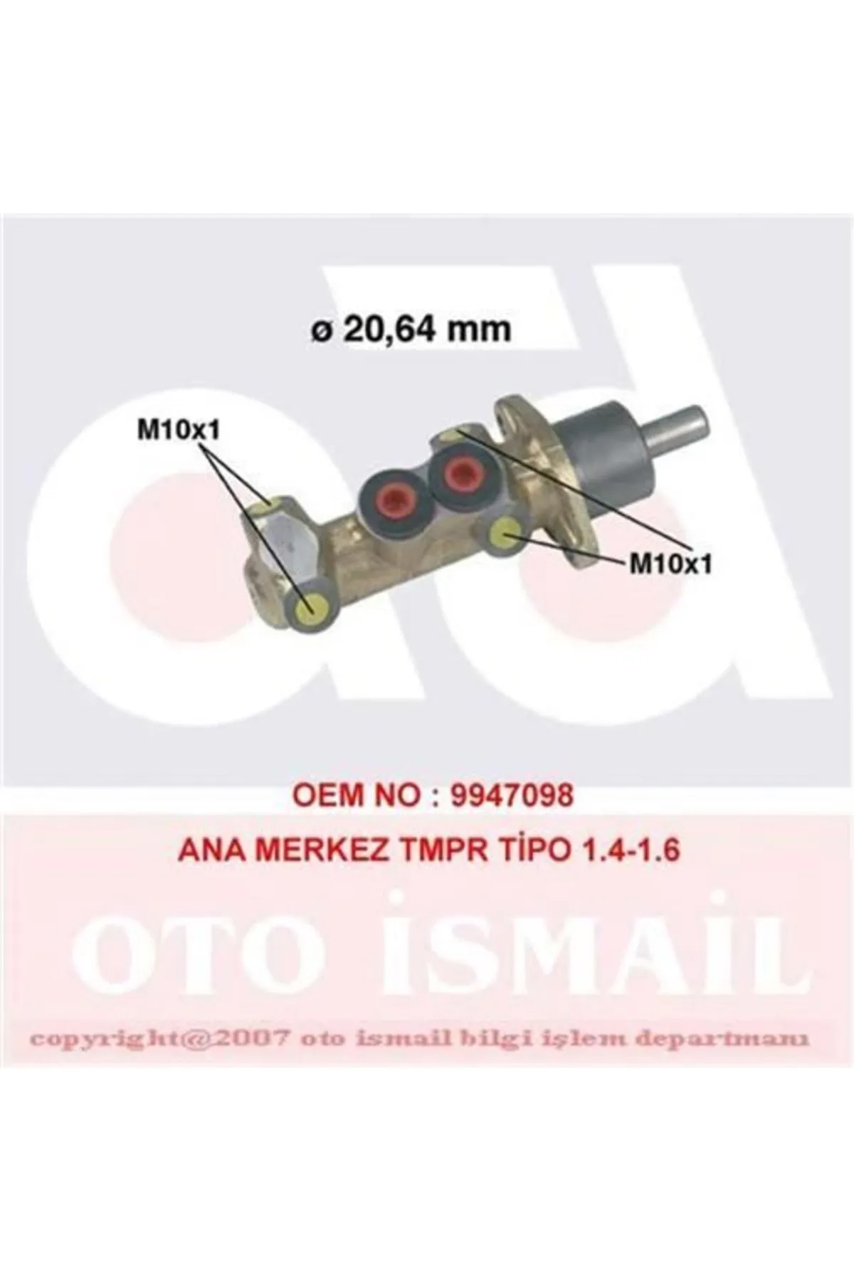 Ana Merkez Tmpr 1.4-1.6-1.8 90-96 Tıpo 1.4-1.6-1.8 81-95 20.6mmcıf-202-044 793266 9947098