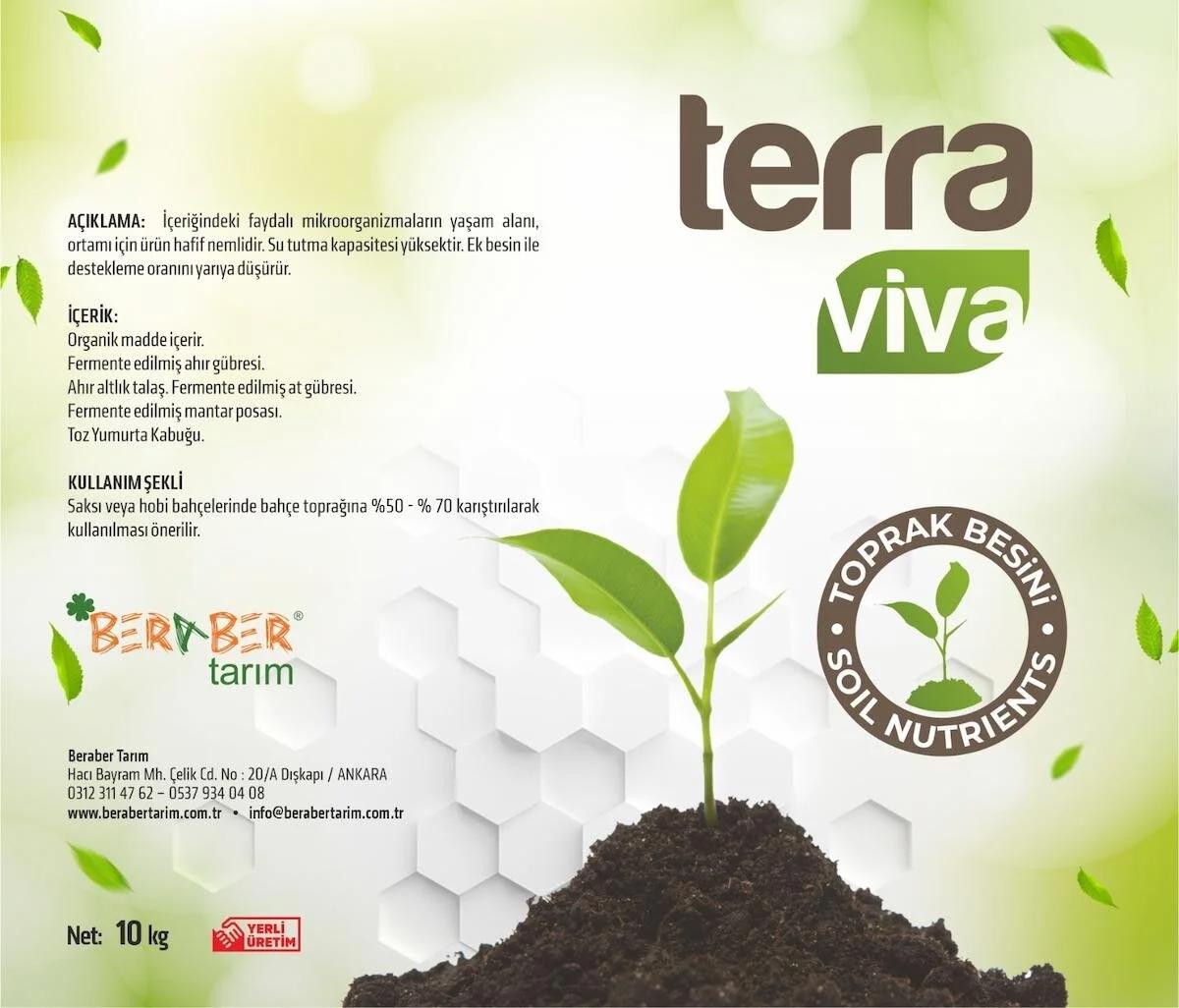 agrobera Terra Viva - Kompost Zengin Toprak Bitki Besini - 10 Kg