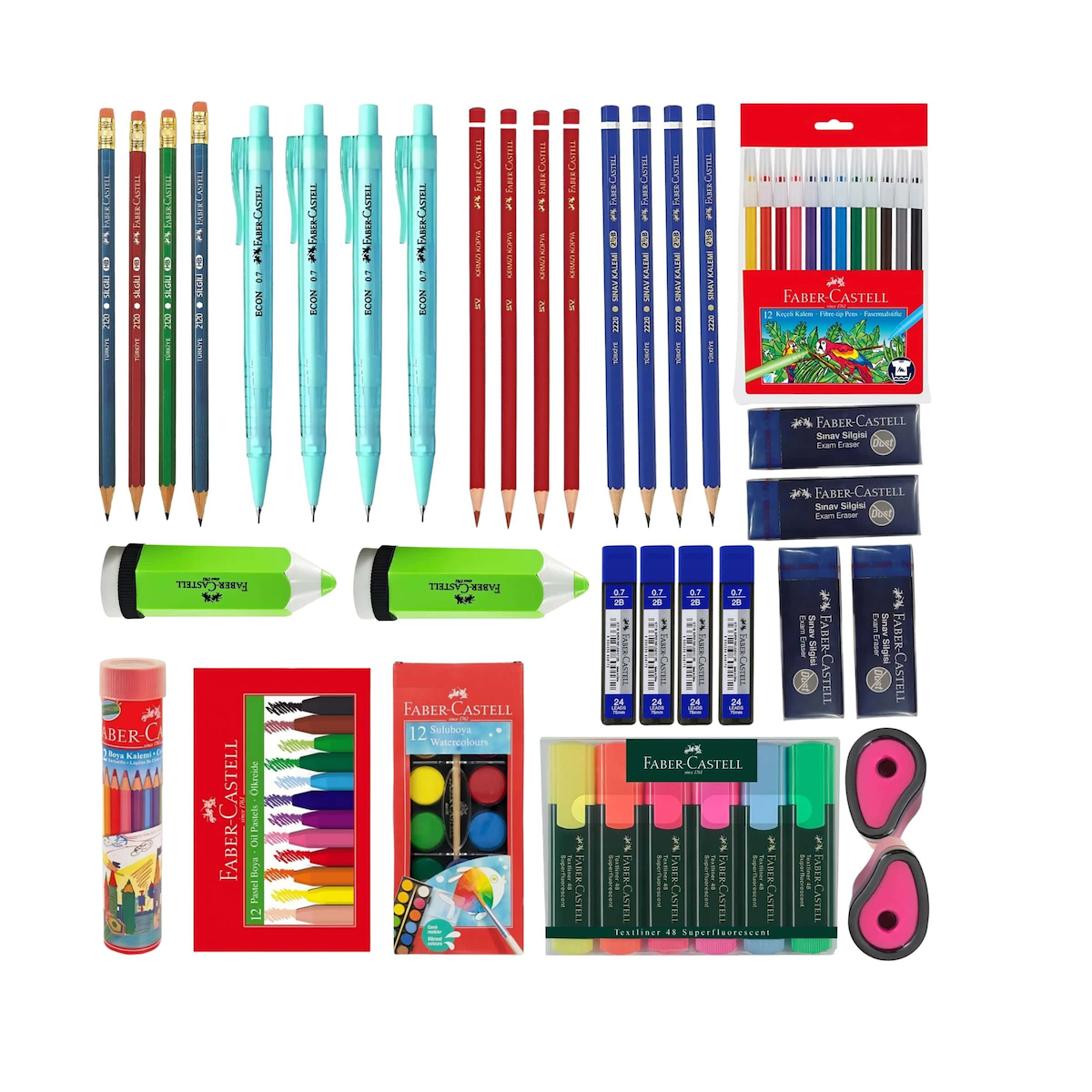 ThreeMB Toys Faber Castell Büyük Kırtasiye Seti (33 parça)