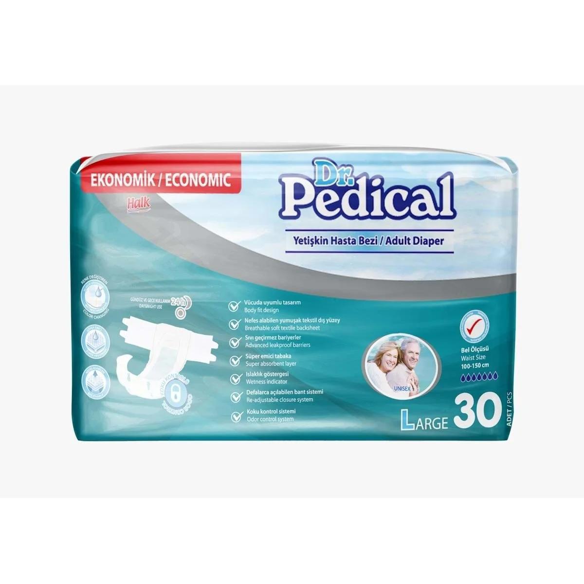 Dr. Pedical Yetişkin Hasta Bezi Large 30'lu