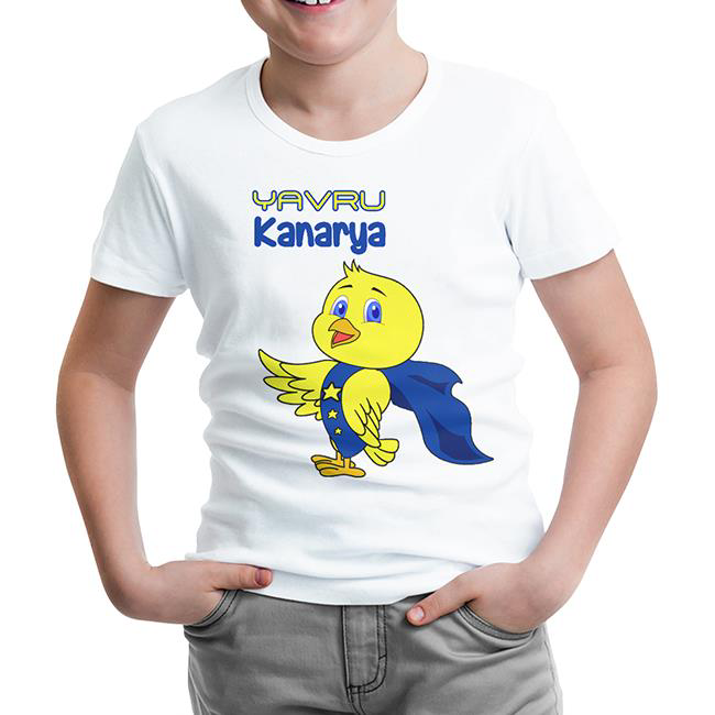 Yavru Kanarya Beyaz Çocuk Tshirt