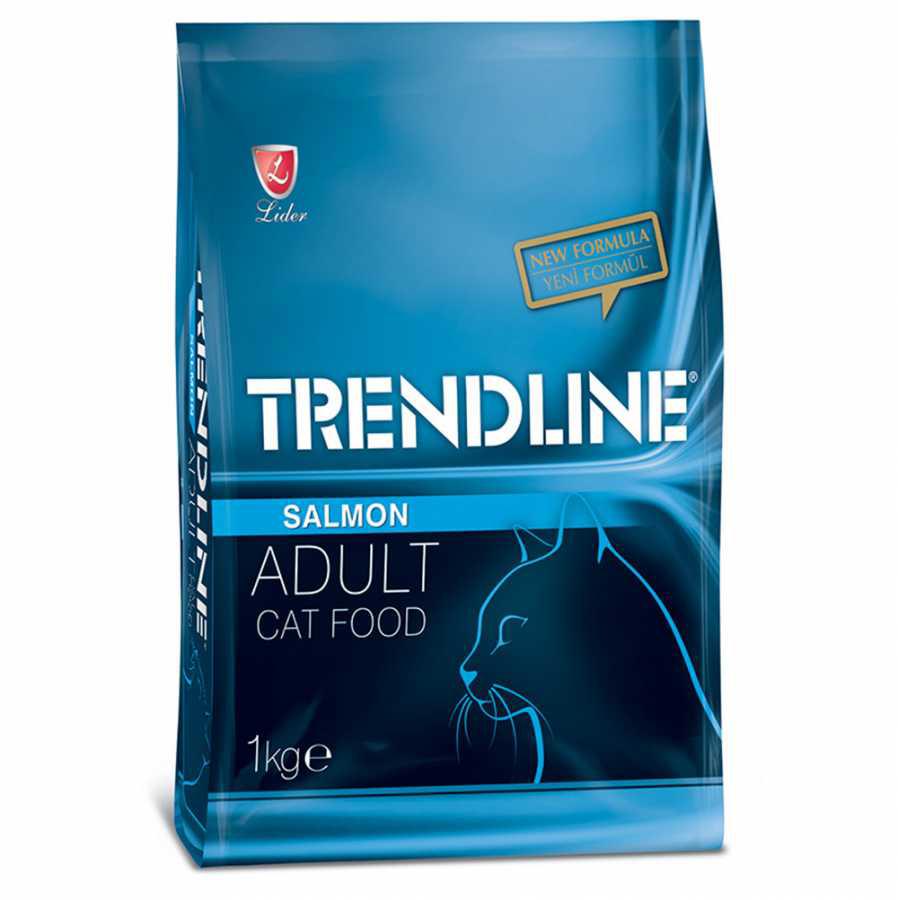 Trendline Somonlu Yetişkin Kedi Maması 1 kg X 10 Adet