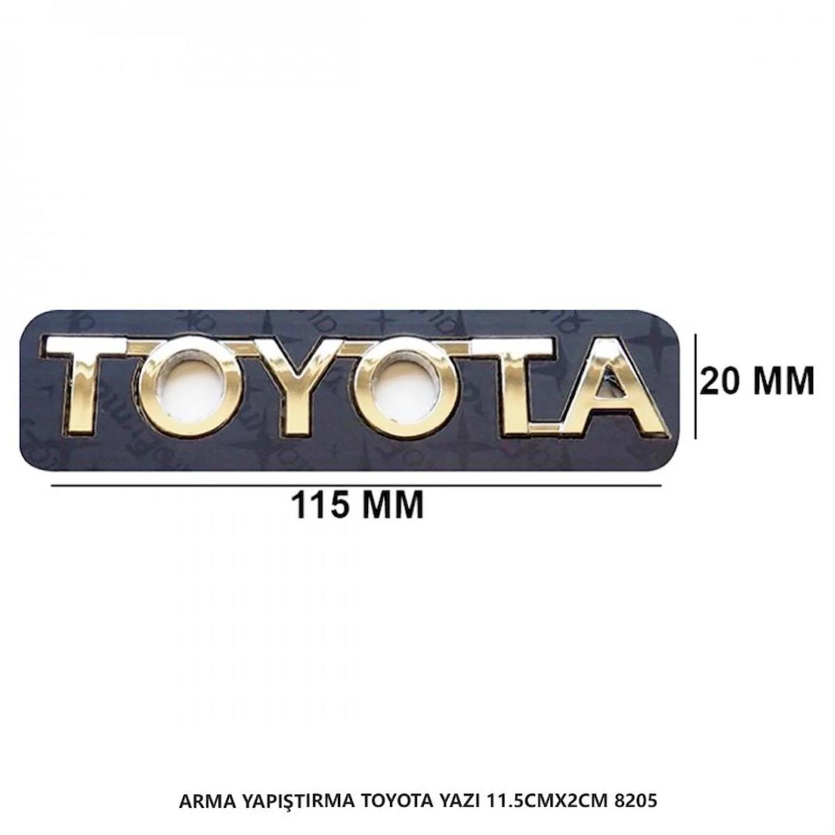 mefsa Toyota Bagaj Yazısı Arma Yapıştırma 11.5CMX2CM