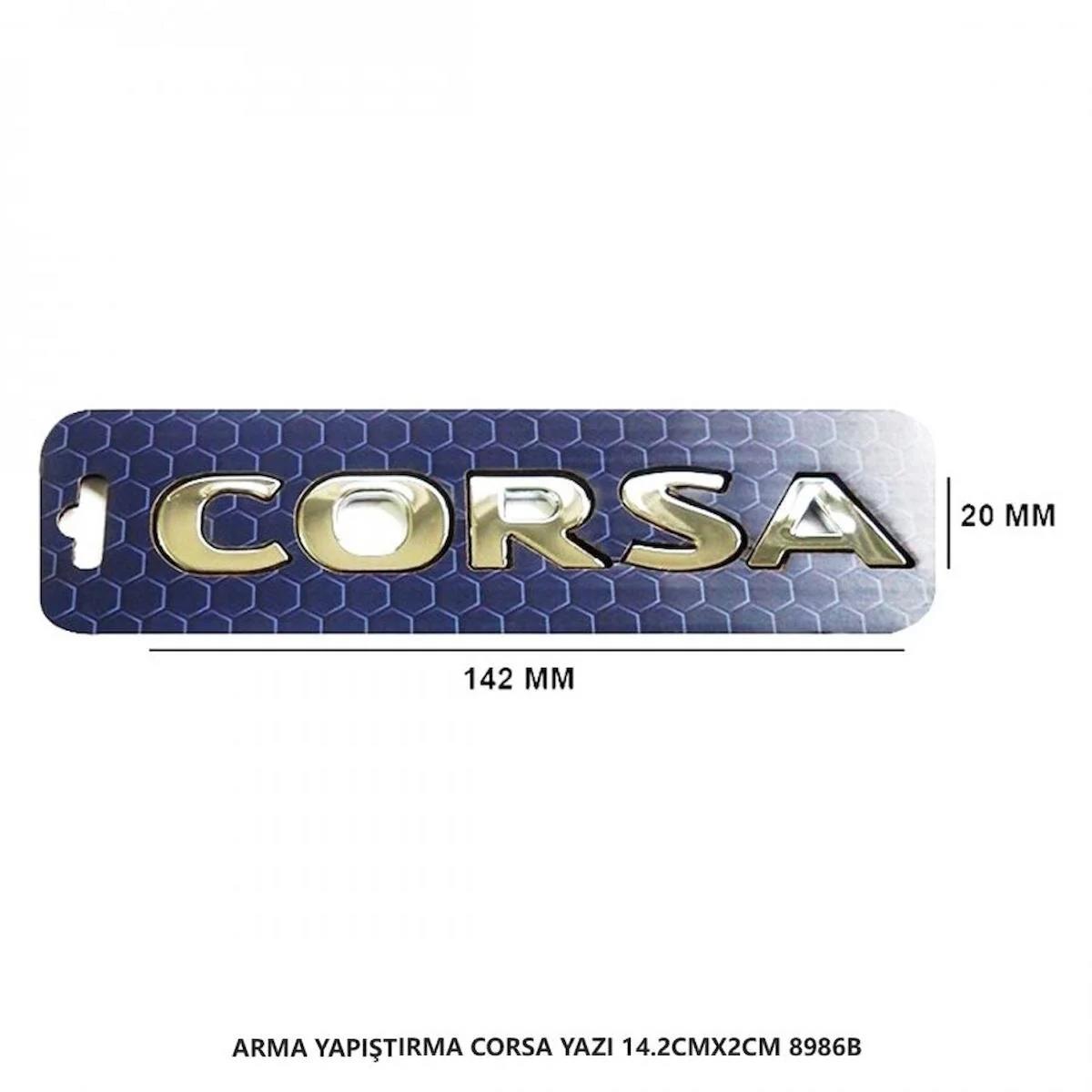 mefsa Opel Corsa Bagaj Yazısı Arma Yapıştırma 14.2CMX2CM