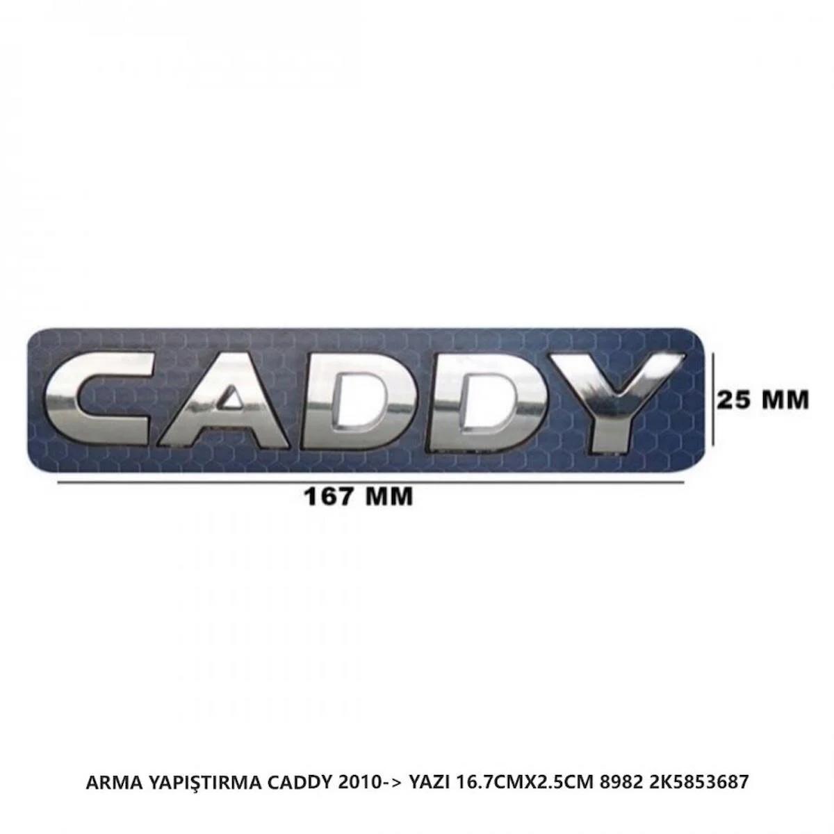 mefsa Vw Caddy Bagaj Yazısı Arma Yapıştırma 2010> 16.7CMX2.5CM