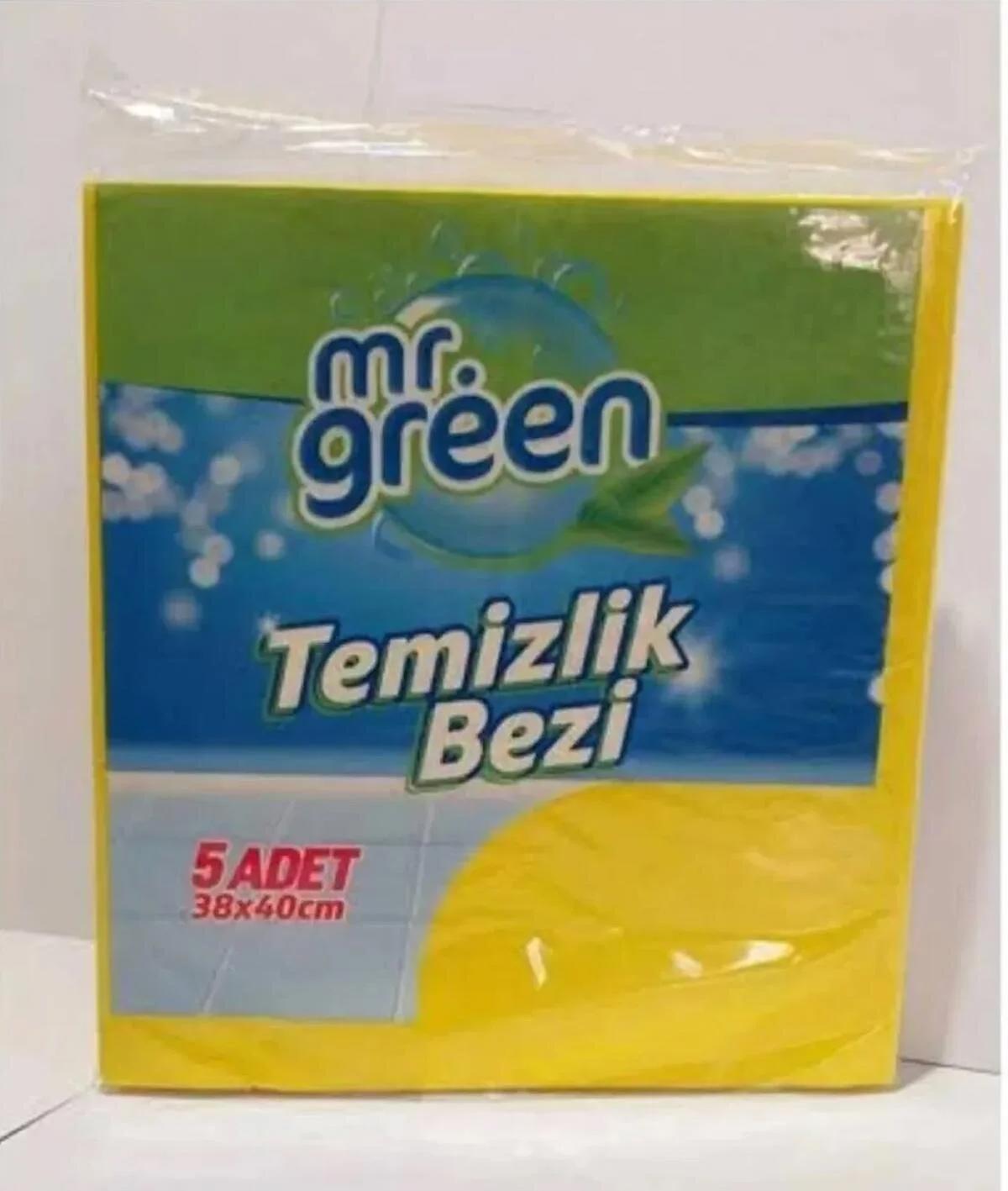 Mr Green Temizlik Bezi 5'Li 38 x 40 cm