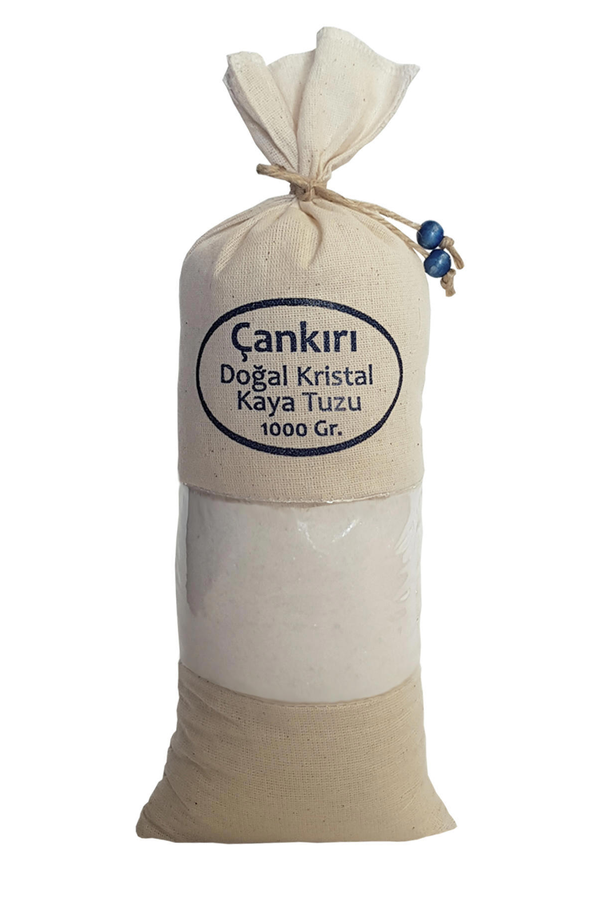 Çankırı Tuzu Bez Torbada İnce Çankırı Tuz 1 kg Öğütülmüş Kaya Tuzu