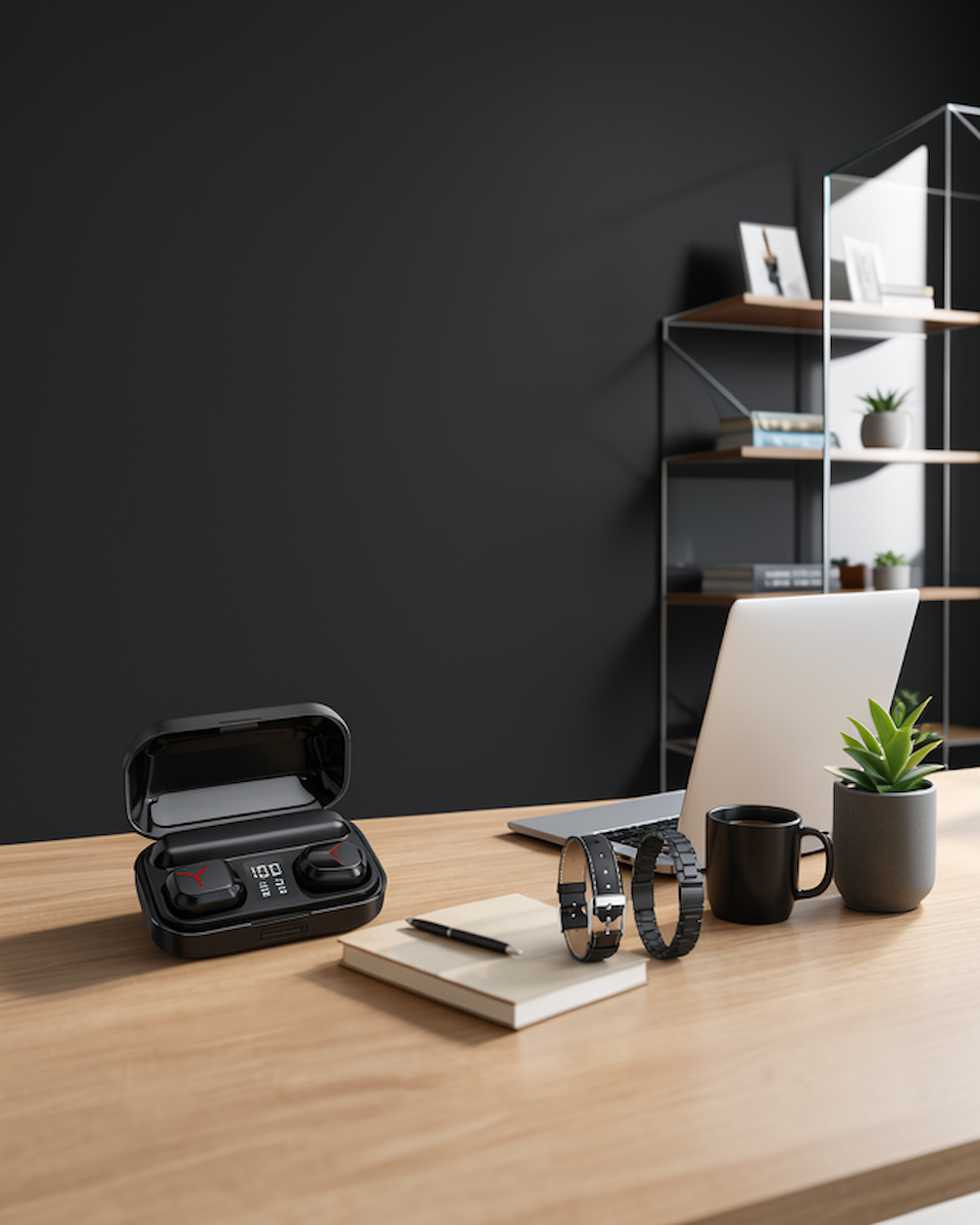 Akıllı Saat Kalp Atış Hızı Sensörü 5.1 Bluetooth Kulaklık