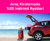 Araç Kiralamada %25 indirimli fiyatlar
