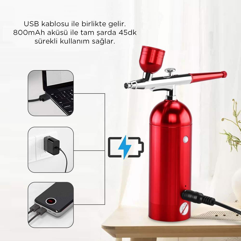 Rox 0068 Entegre Kompresörlü Akülü Airbrush Mini Boya Tabancası nereden bulurum