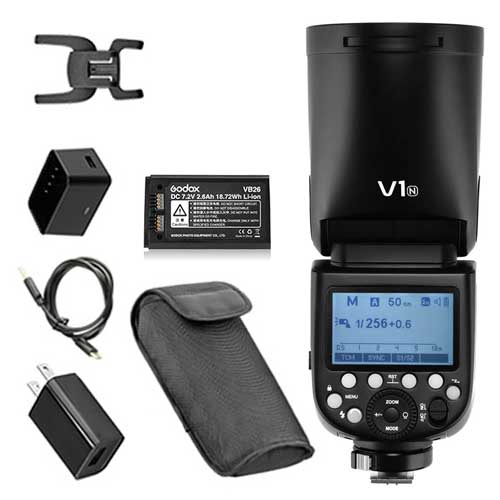 Godox V1 Tepe Flaş Nikon Uyumlu