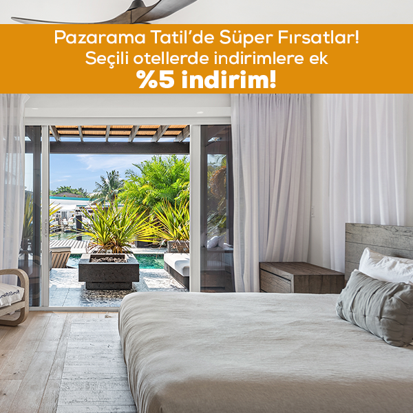 Seçili Otellerde %5 İndirim Fırsatı