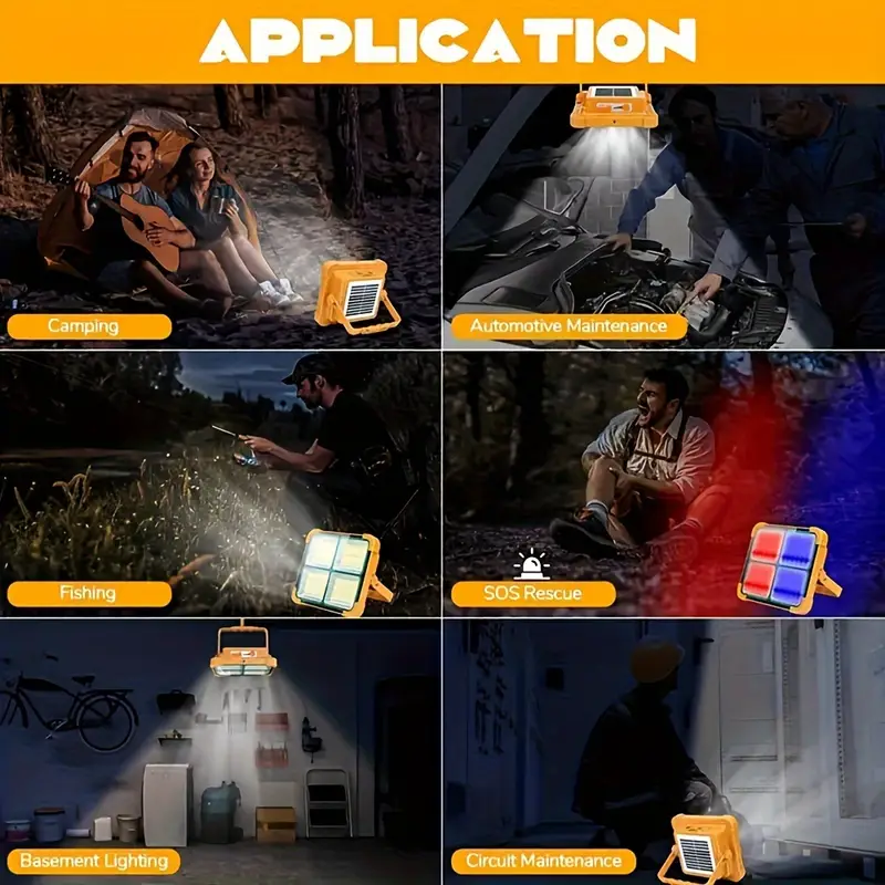   ve açık   seyahatleri için   aydınlatma sağlayan, manyetik askılı, çift usb ve güneş enerjili, ayarlanabilir parlaklık özellikli, abs malzemeden yapılmış, cilalı metal kaplamalı, şarj edilebilir lityum pil (18650 serisi) ile düşük voltajda çalışan taşınabilir led çalışma lambası. ayrıntılar 6