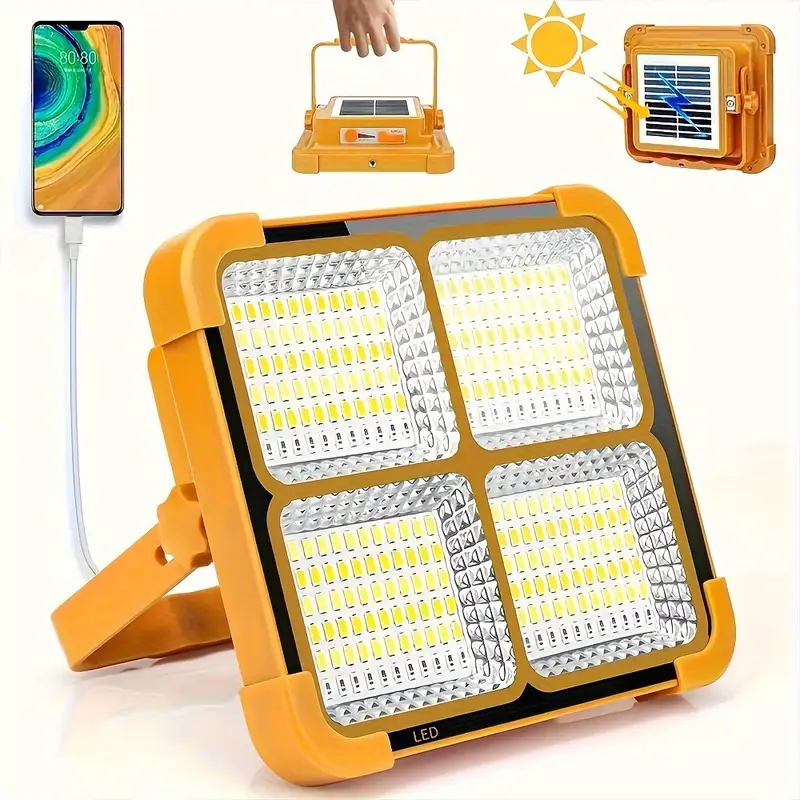   ve açık   seyahatleri için   aydınlatma sağlayan, manyetik askılı, çift usb ve güneş enerjili, ayarlanabilir parlaklık özellikli, abs malzemeden yapılmış, cilalı metal kaplamalı, şarj edilebilir lityum pil (18650 serisi) ile düşük voltajda çalışan taşınabilir led çalışma lambası. ayrıntılar 0