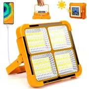   ve açık   seyahatleri için   aydınlatma sağlayan, manyetik askılı, çift usb ve güneş enerjili, ayarlanabilir parlaklık özellikli, abs malzemeden yapılmış, cilalı metal kaplamalı, şarj edilebilir lityum pil (18650 serisi) ile düşük voltajda çalışan taşınabilir led çalışma lambası. ayrıntılar 1