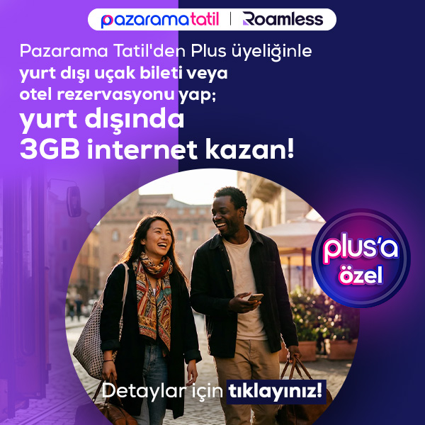 Pluslılara Roamless'ta Yurt Dışında 3 GB İnternet Hediye