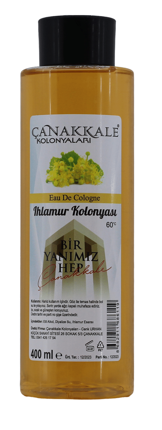 Ihlamur Çiçeği Kolonyası - 400 ML - (Pet Şişe)