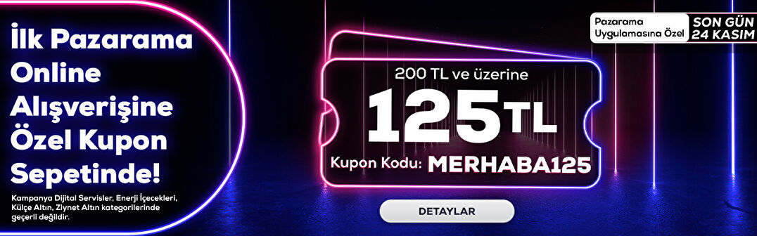 İlk Pazarama Online Alışverişine Özel Kupon Sepetinde