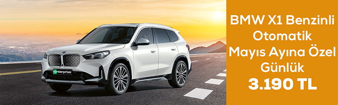 BMW X1 Benzinli Otomatik Mayıs Ayına Özel Günlük 3.190 TL